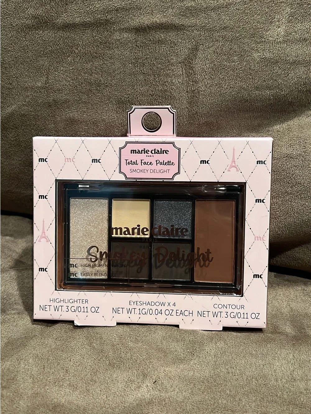 marie claire Smokey Delight Eyeshadow Palette - Neutral Brown & Gray